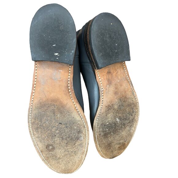 J Chisholm Gray Leather Roper Boot Womens 9.5M Style L105 USA Excellent! - Picture 5 of 5